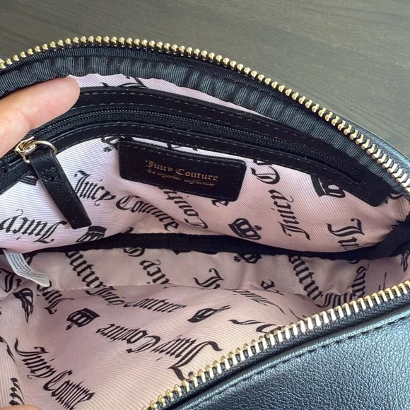 Juicy Couture Black Quilted Bow Bag New - Picture 5 of 7